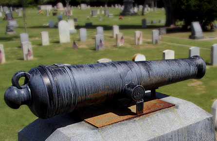 Historic-Bakersfield-Cemetery- Cannon